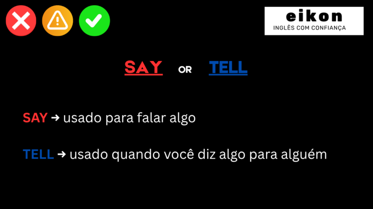 SAY or TELL
